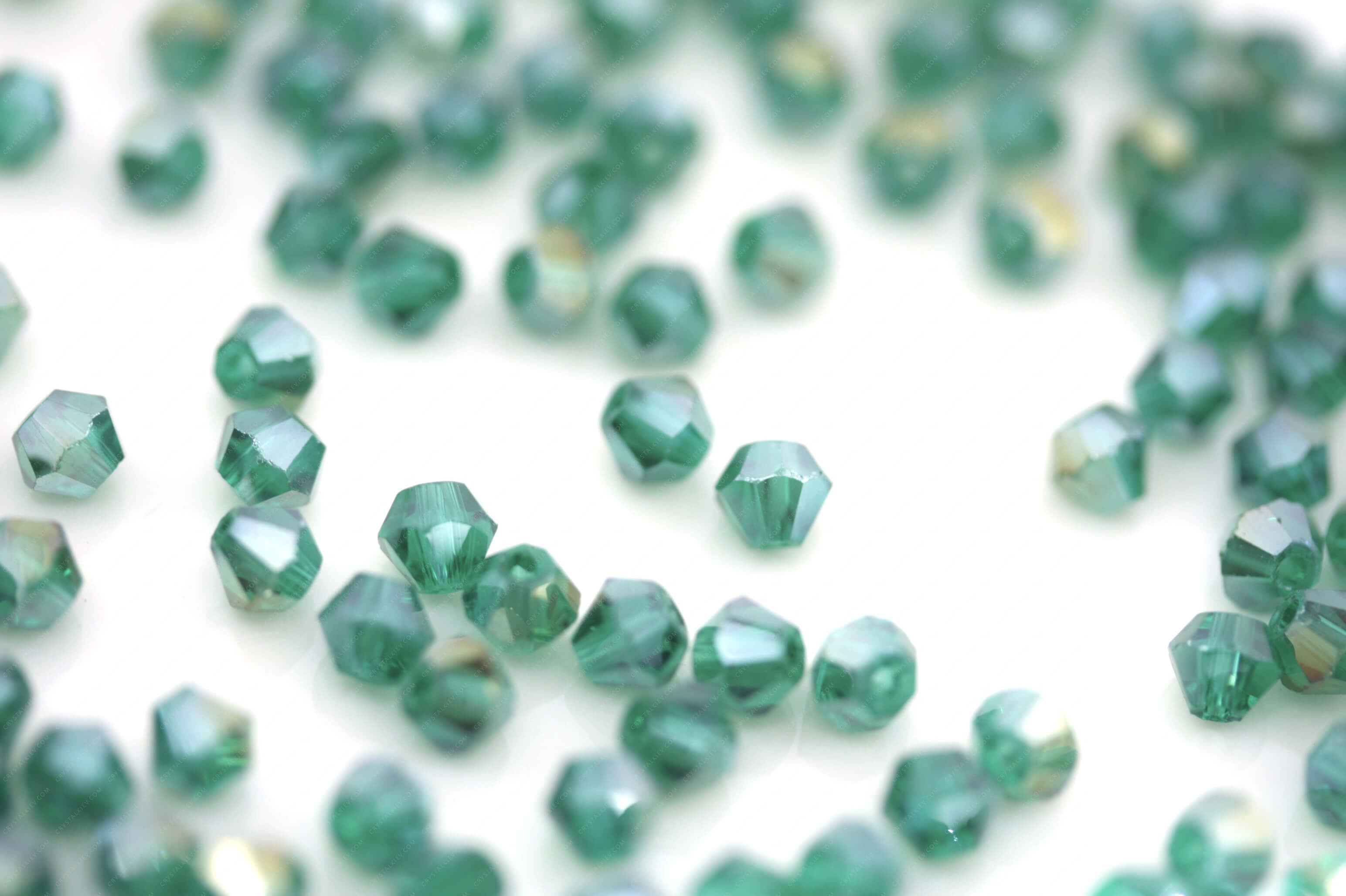 Намистина Біконус Blue Zircon AB